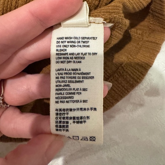 Free People Mustard Long Sleeve Blouse - Picture 10 of 12